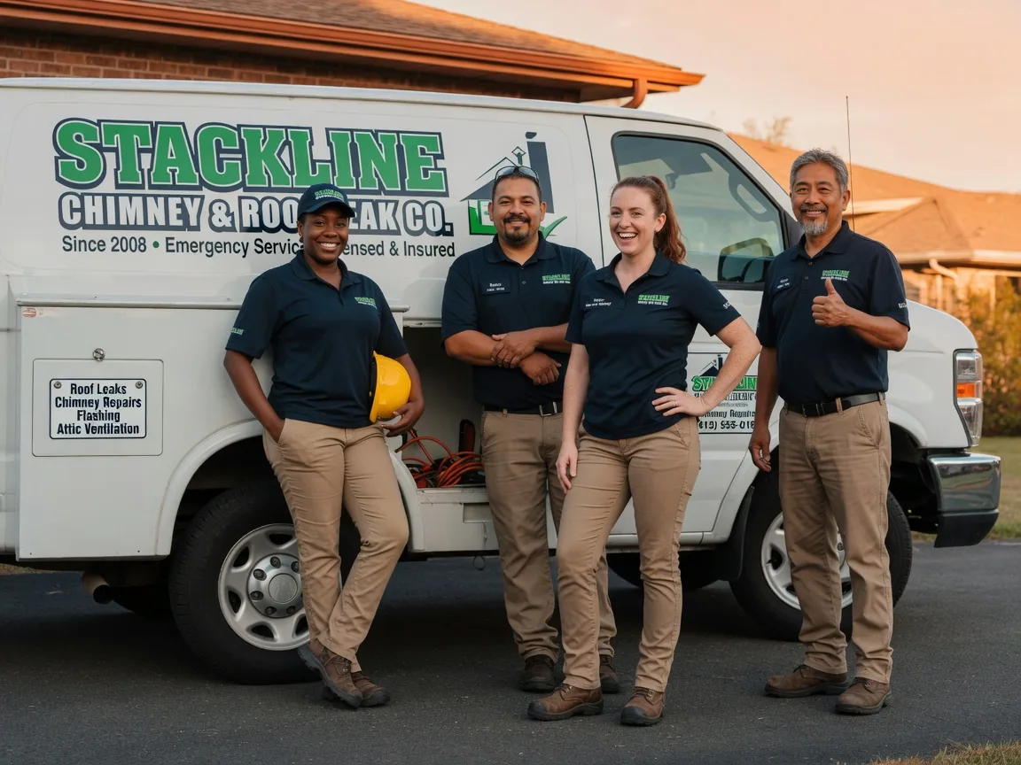 Chimney flashing repair company in Ashley, OH